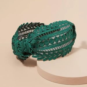 New🌟Anthropologie- Ariela Lace Headband-Grey